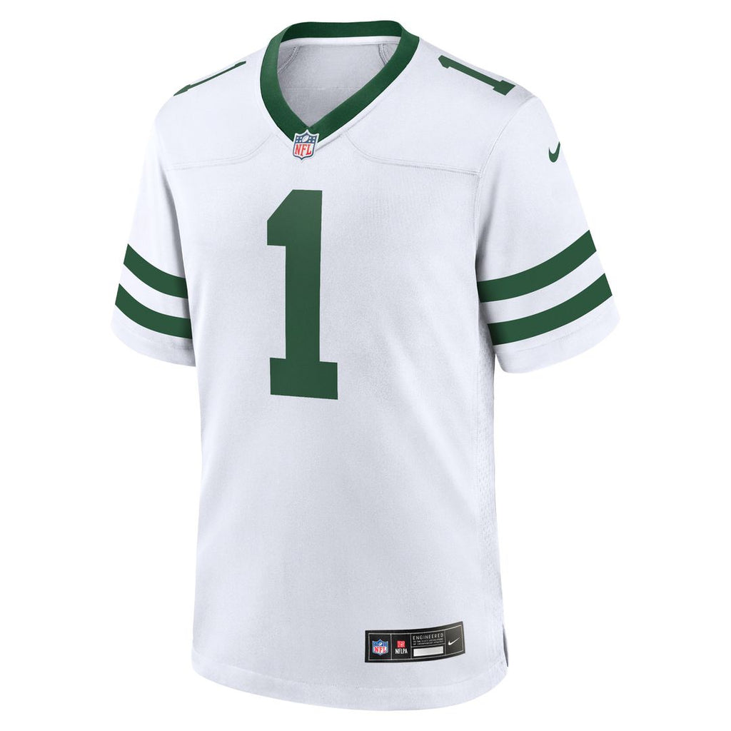 Ahmad Sauce Gardner New York Jets Nike Game Jersey - Legacy White Official NFL Team Apparel Football Fan Gear