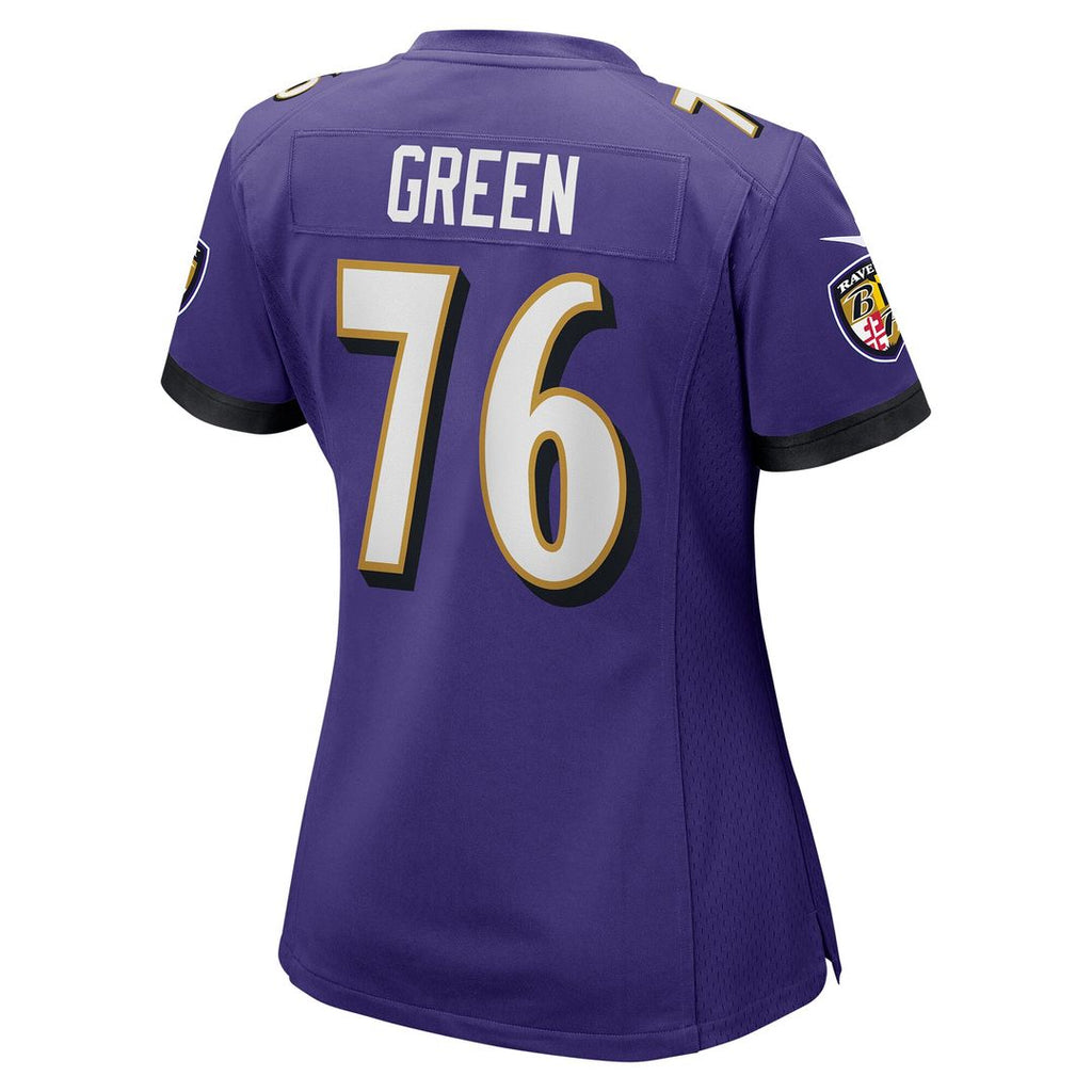 Kenyon Green Baltimore Ravens Nike Women's Team Game Jersey - Purple Official NFL Team Apparel Football Fan Gear