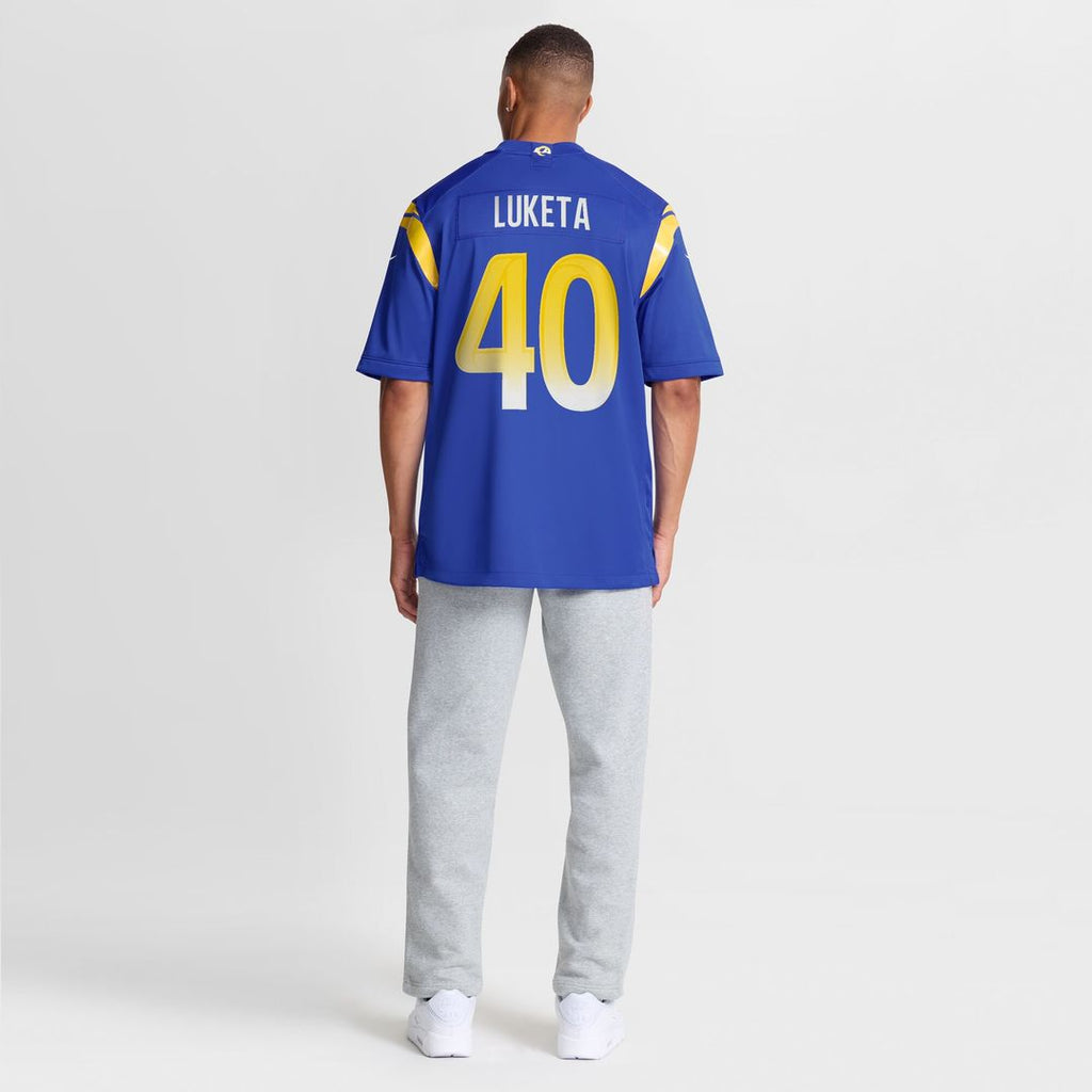 Jesse Luketa Los Angeles Rams Nike Team Game Jersey - Royal Official NFL Team Apparel Football Fan Gear