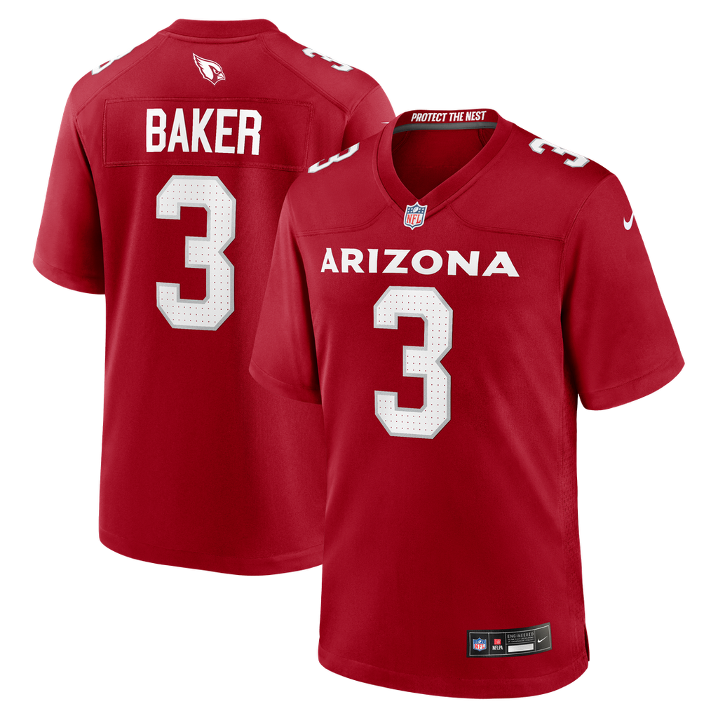 Budda Baker Arizona Cardinals Nike Game Player Jersey - Cardinal Official NFL Team Apparel Football Fan Gear