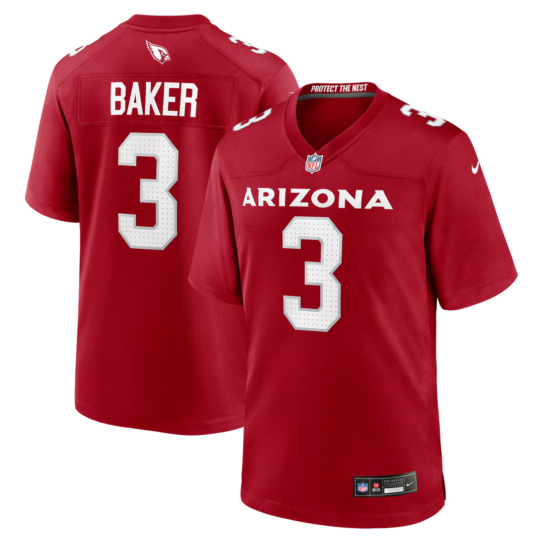 Budda Baker Arizona Cardinals Nike Game Player Jersey - Cardinal Official NFL Team Apparel Football Fan Gear