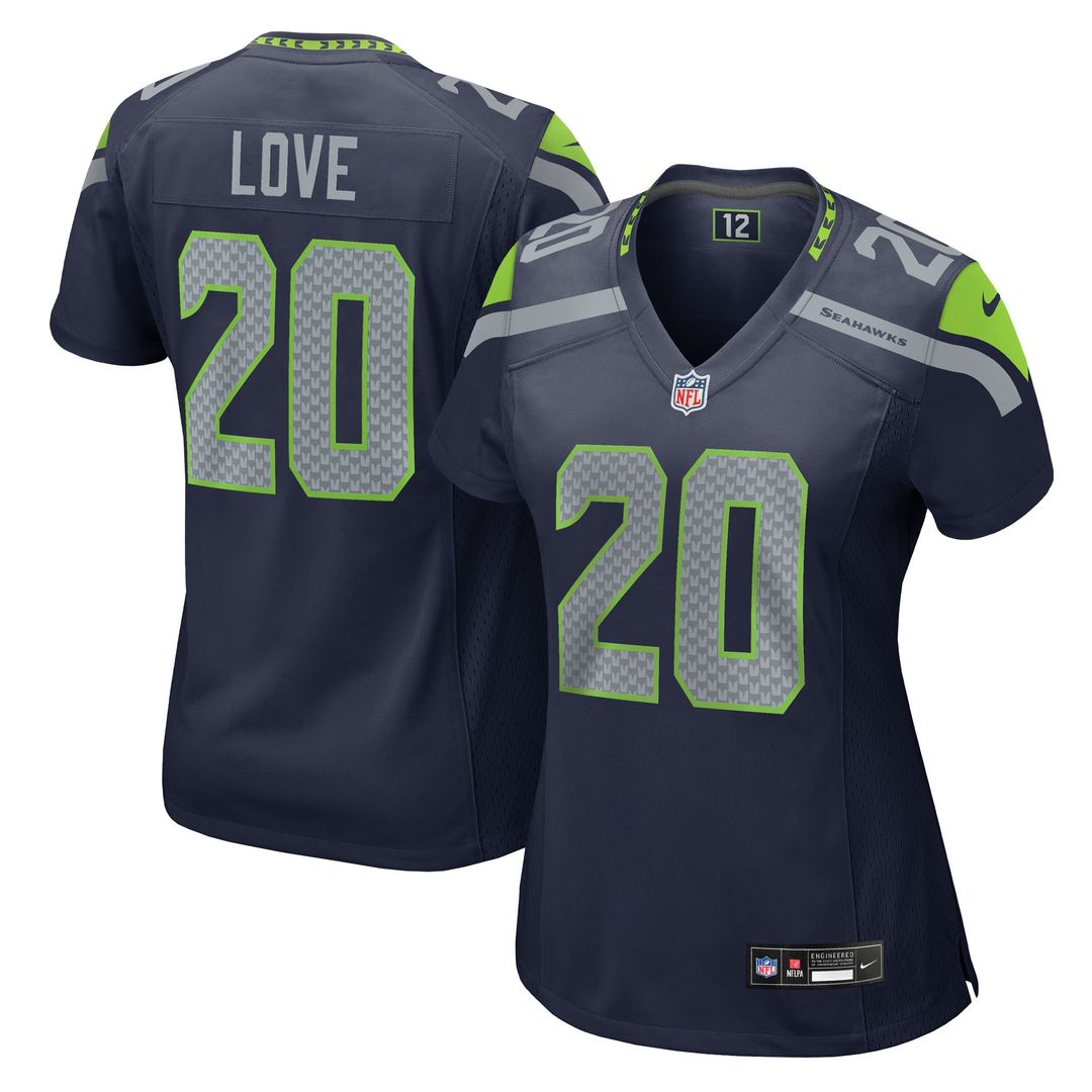 Julian Love Seattle Seahawks Nike Women's Team Game Jersey - College Navy Official NFL Team Apparel Football Fan Gear