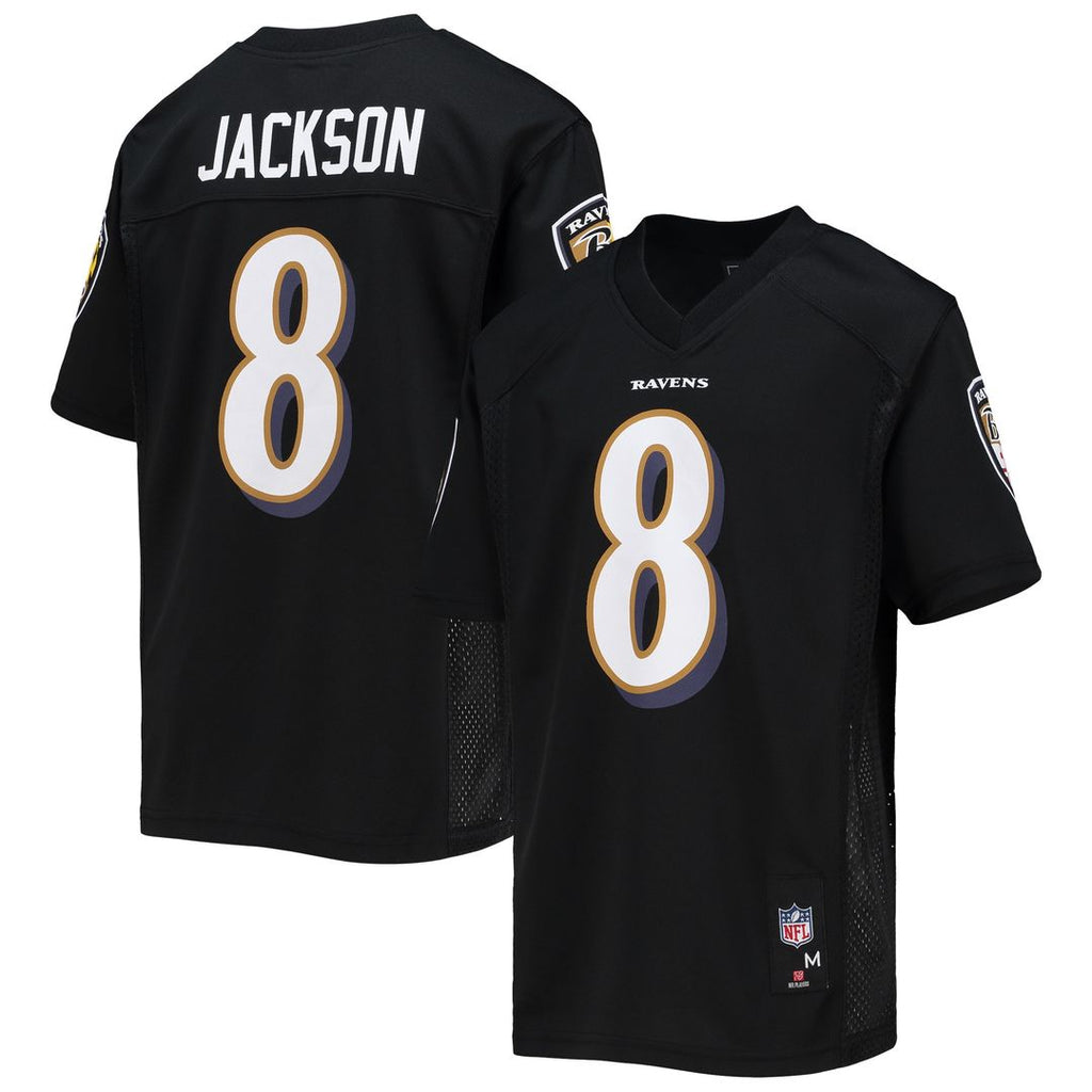 Lamar Jackson Baltimore Ravens Youth Replica Player Jersey - Black Official NFL Team Apparel Football Fan Gear