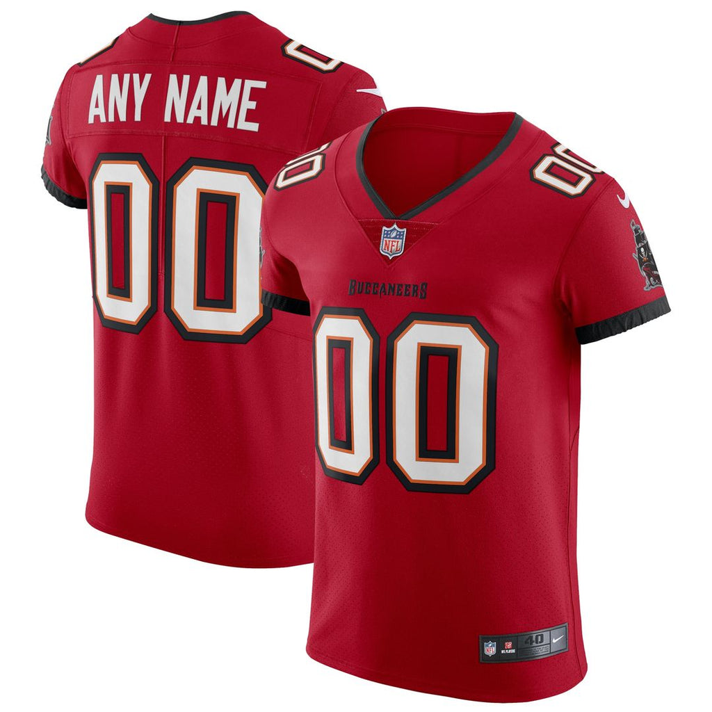 Tampa Bay Buccaneers Nike Vapor Elite Custom Jersey - Red Official NFL Team Apparel Football Fan Gear
