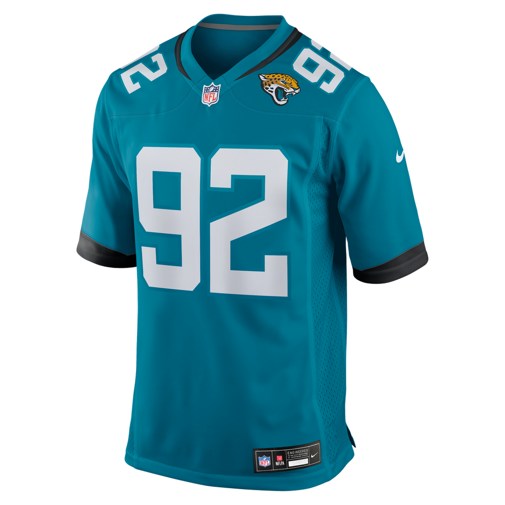 Danny Striggow Jacksonville Jaguars Nike Team Game Jersey - Teal Official NFL Team Apparel Football Fan Gear
