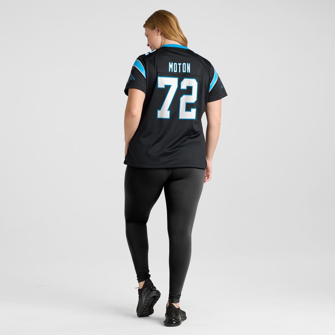 Taylor Moton Carolina Panthers Nike Women's Team Game Jersey - Black Official NFL Team Apparel Football Fan Gear