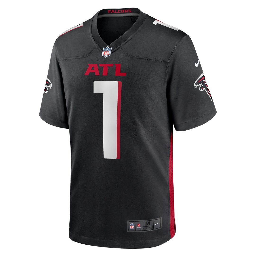 Number 1 Dad Atlanta Falcons Nike Game Jersey - Black Official NFL Team Apparel Football Fan Gear