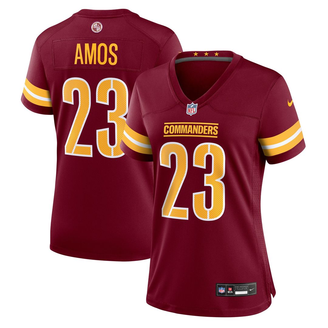 Trey Amos Washington Commanders Nike Women's Team Game Jersey - Burgundy Official NFL Team Apparel Football Fan Gear