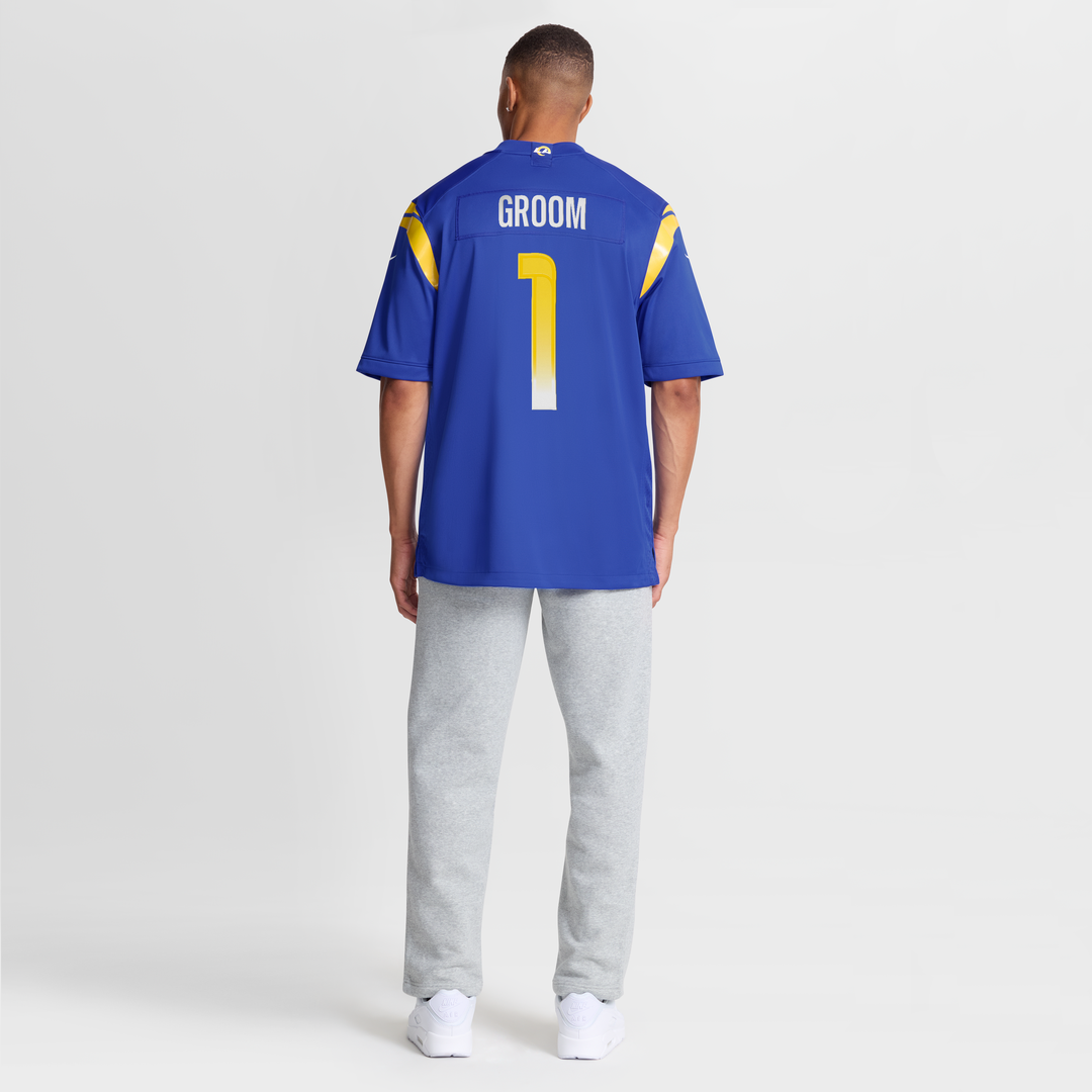 Number 1 Groom Los Angeles Rams Nike Game Jersey - Royal Official NFL Team Apparel Football Fan Gear