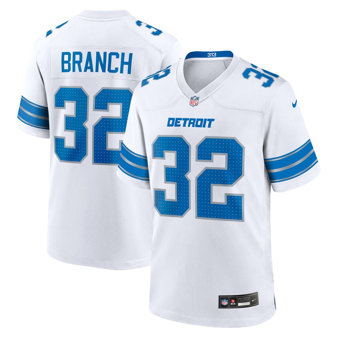 Brian Branch Detroit Lions Nike Game Jersey - Blue Official NFL Team Apparel Football Fan Gear