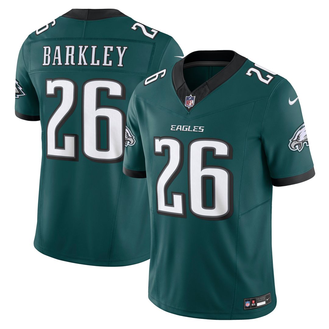 Saquon Barkley Philadelphia Eagles Nike Vapor F.U.S.E. Limited Jersey - Midnight Green Official NFL Team Apparel Football Fan Gear