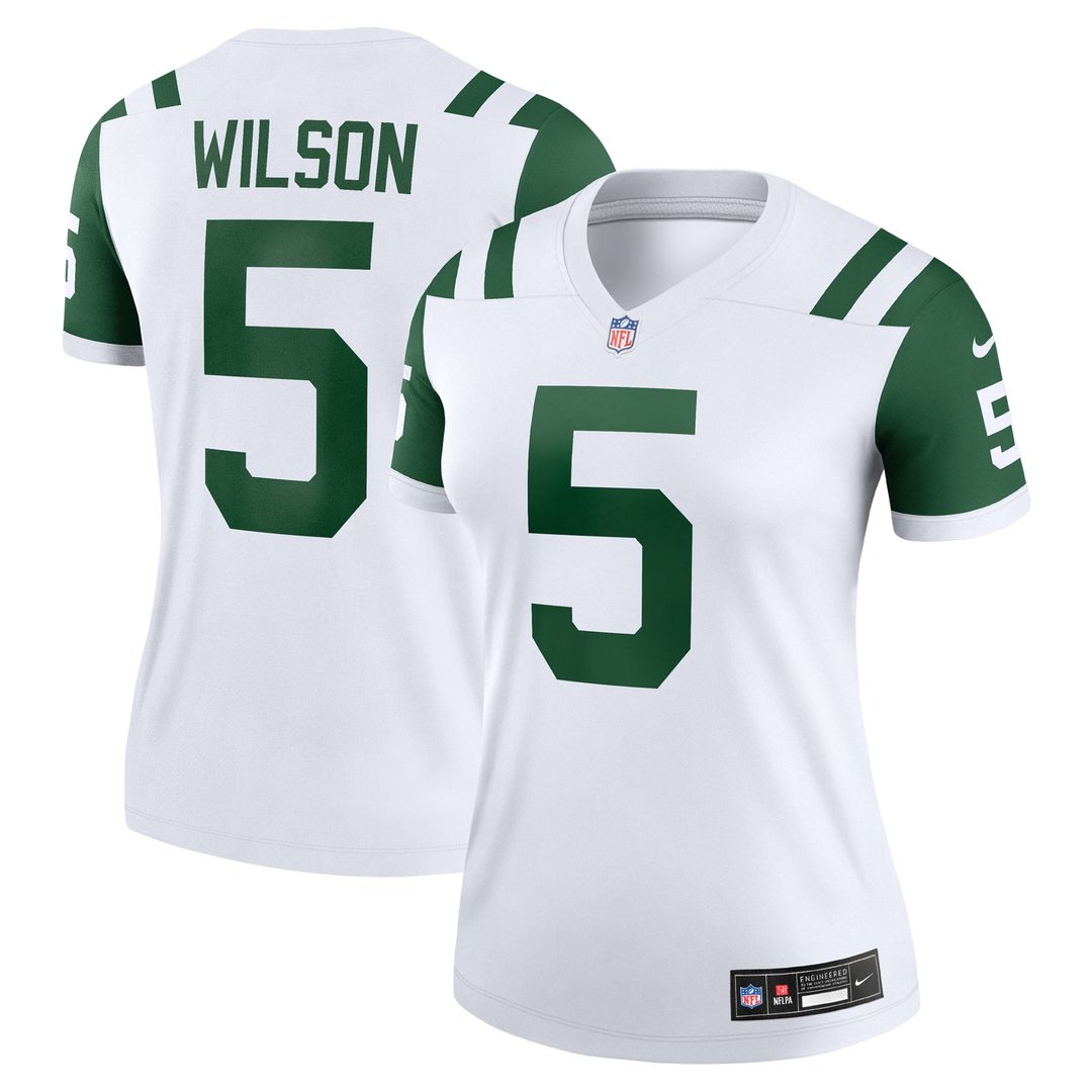 Garrett Wilson New York Jets Nike Women's Alternate Legend Player Performance Top - Classic Alternate White NFL Fan Gear Popular Style
