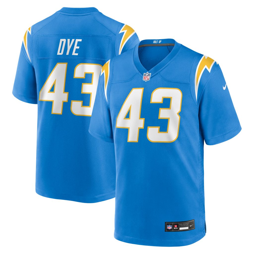Troy Dye Los Angeles Chargers Nike Game Jersey - Powder Blue Official NFL Team Apparel Football Fan Gear