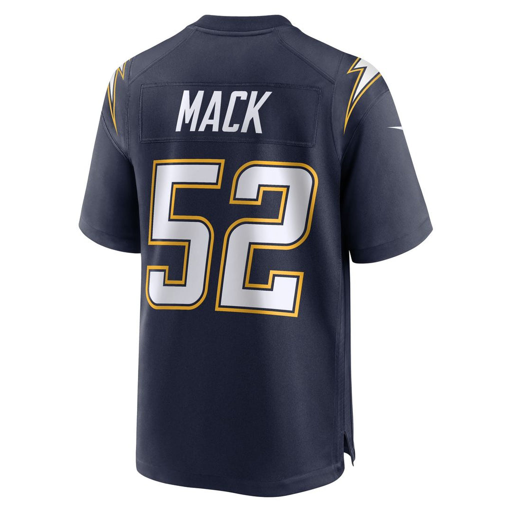 Khalil Mack Los Angeles Chargers Nike Alternate Charger Power Game Player Jersey - Gold Official NFL Team Apparel Football Fan Gear