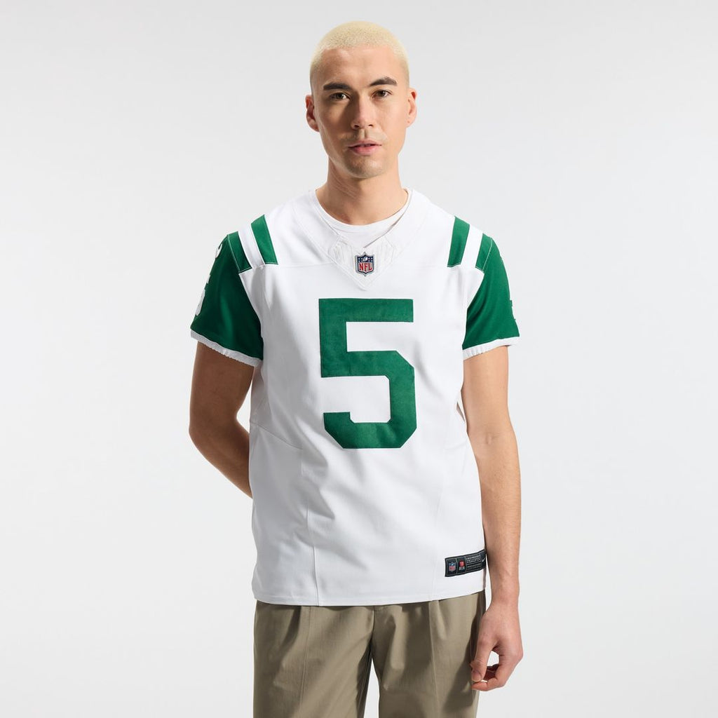 Garrett Wilson New York Jets Nike Classic Alternate Vapor F.U.S.E. Elite Jersey - White Official NFL Team Apparel Football Fan Gear