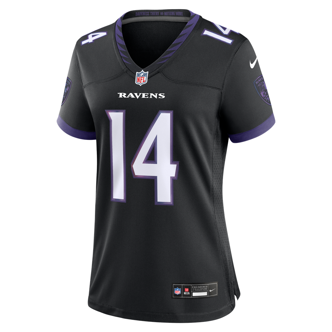 Kyle Hamilton Baltimore Ravens Nike Women's Alternate Game Jersey - Black Official NFL Team Apparel Football Fan Gear