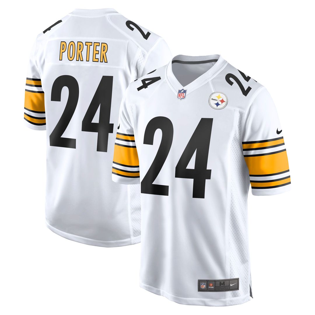 Joey Porter Jr. Pittsburgh Steelers Nike Away Game Jersey - White Official NFL Team Apparel Football Fan Gear