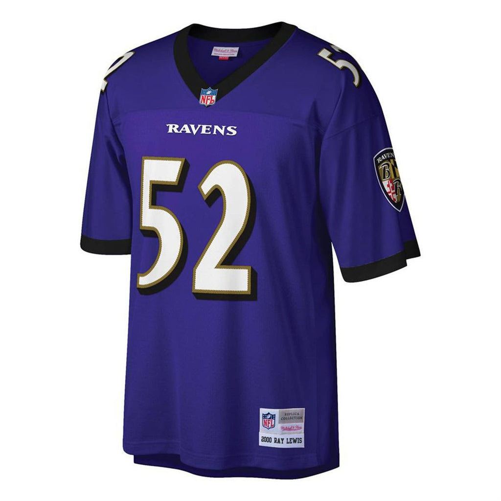 Ray Lewis Baltimore Ravens Mitchell & Ness Big & Tall 2000 Retired Player Replica Jersey - Purple Official NFL Team Apparel Football Fan Gear