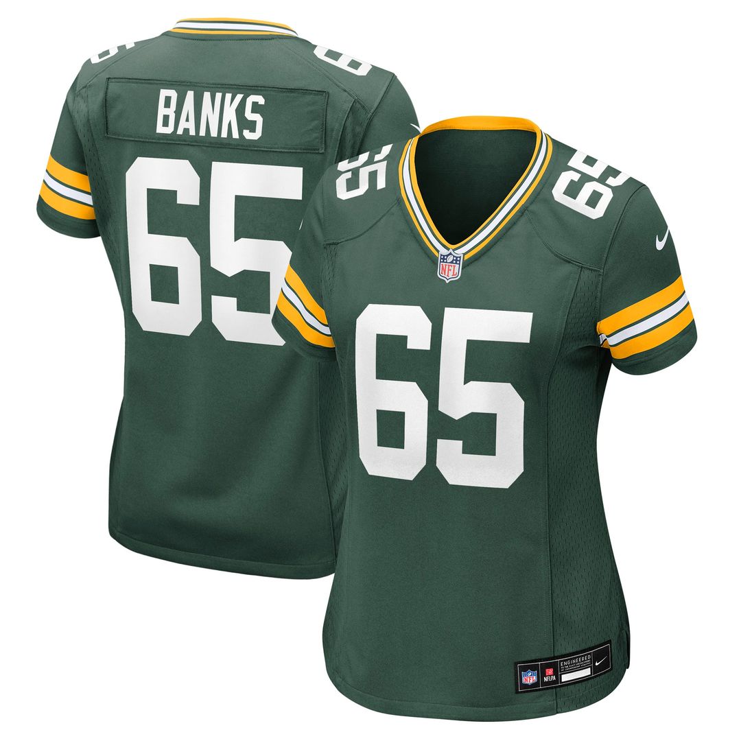 Aaron Banks Green Bay Packers Nike Women's Team Game Jersey - Green Official NFL Team Apparel Football Fan Gear