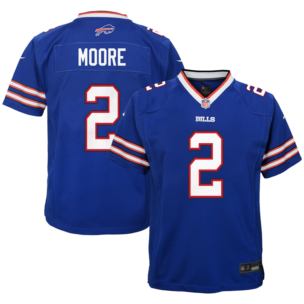 D.J. Moore Buffalo Bills Nike Youth Game Jersey - Blue Official NFL Team Apparel Football Fan Gear