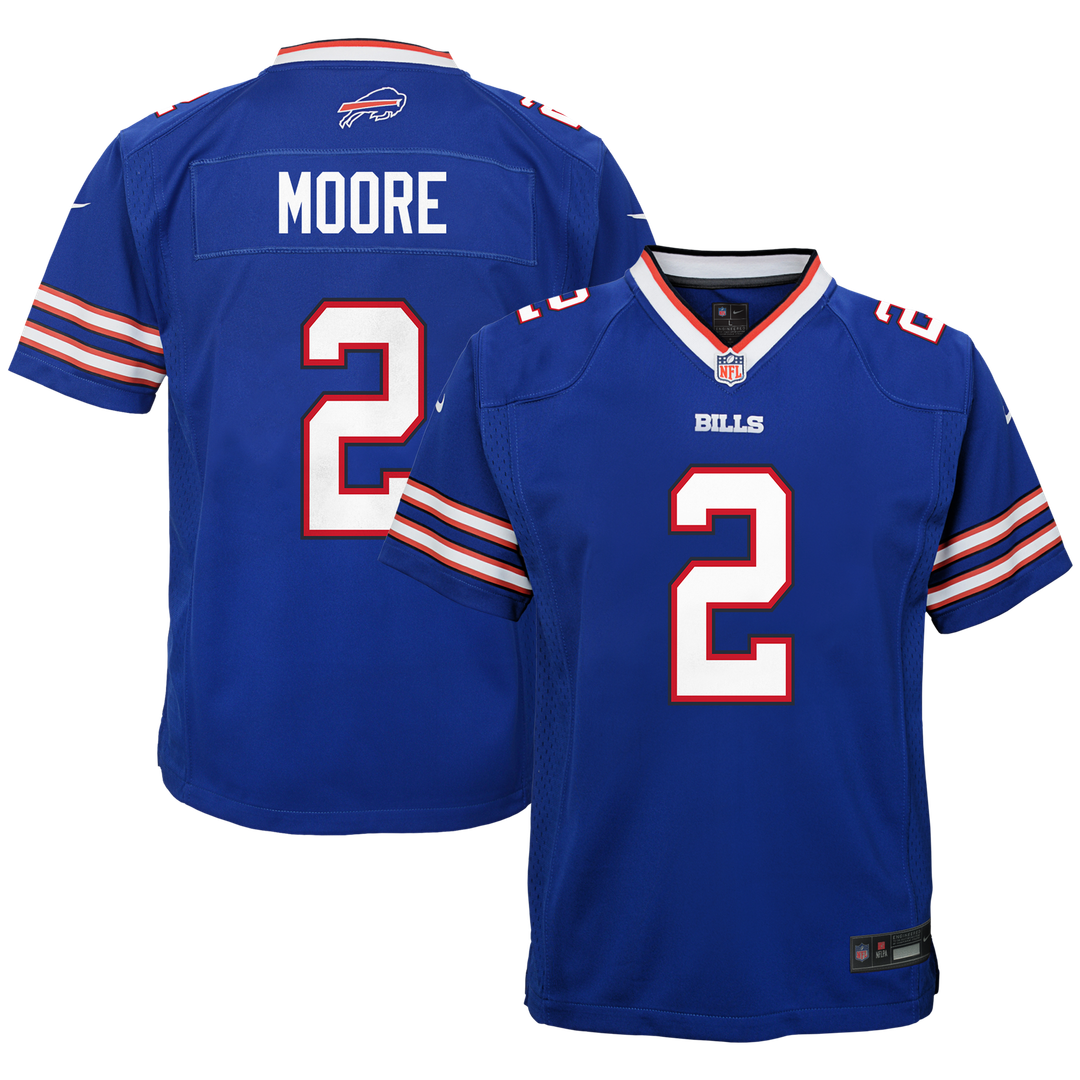 D.J. Moore Buffalo Bills Nike Youth Game Jersey - Blue Official NFL Team Apparel Football Fan Gear