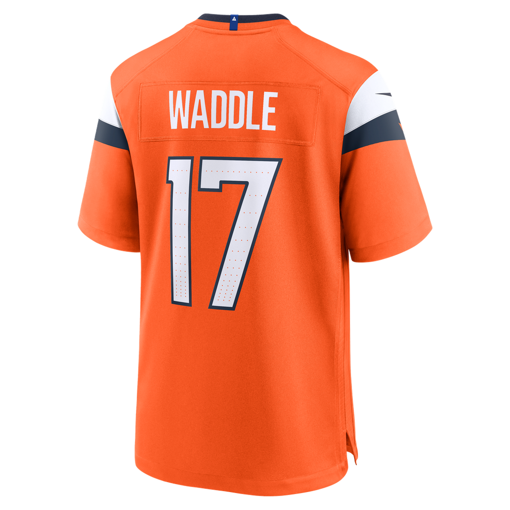 Jaylen Waddle Denver Broncos Nike Game Jersey - Orange Official NFL Team Apparel Football Fan Gear