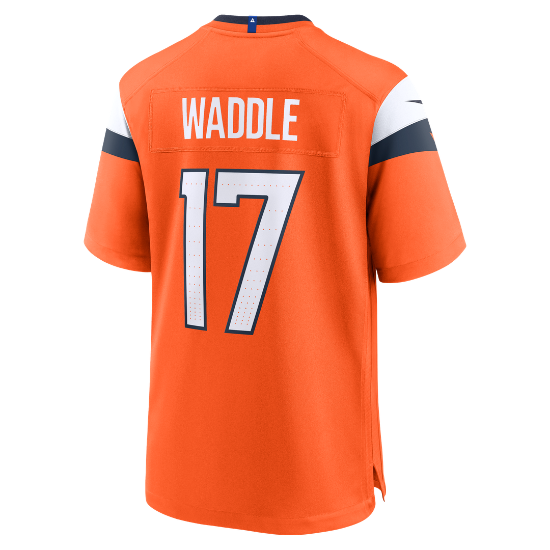 Jaylen Waddle Denver Broncos Nike Game Jersey - Orange Official NFL Team Apparel Football Fan Gear
