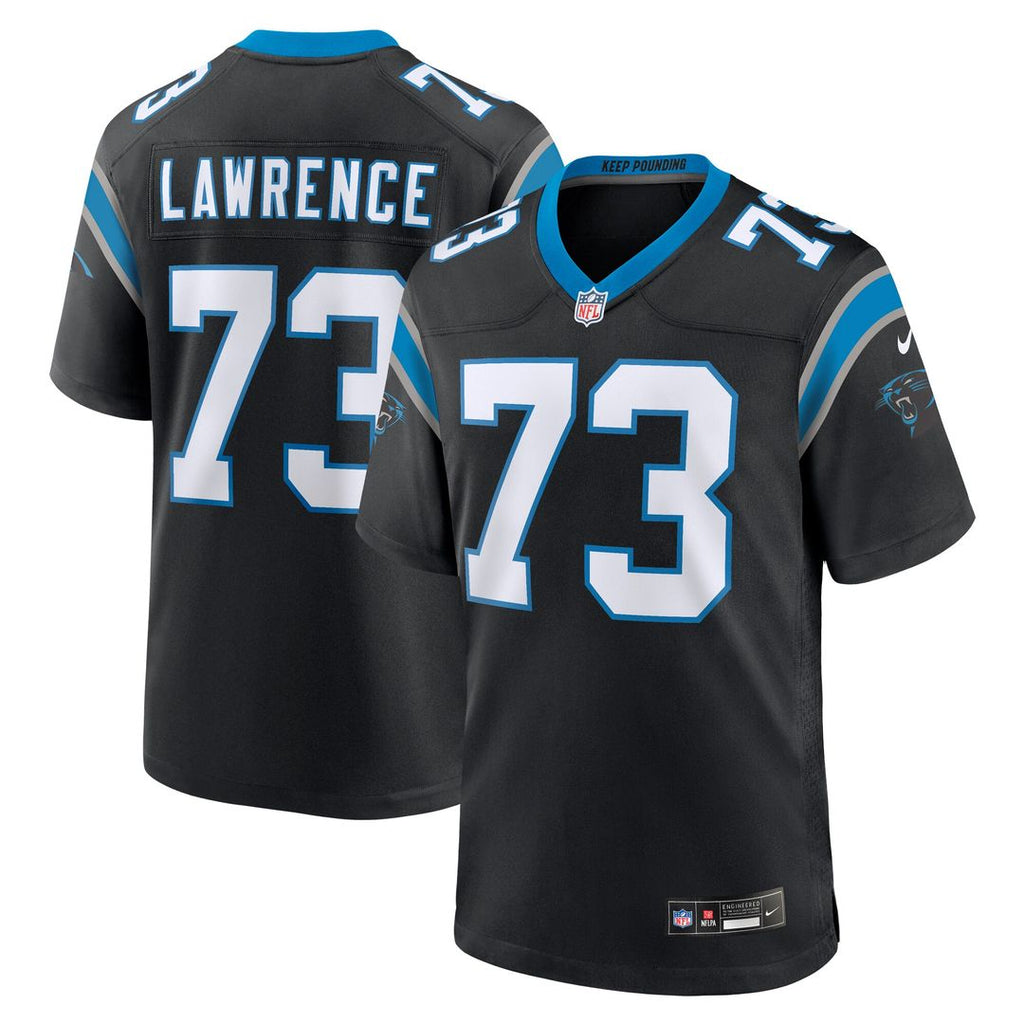 Rashard Lawrence Carolina Panthers Nike Game Jersey - Black Official NFL Team Apparel Football Fan Gear