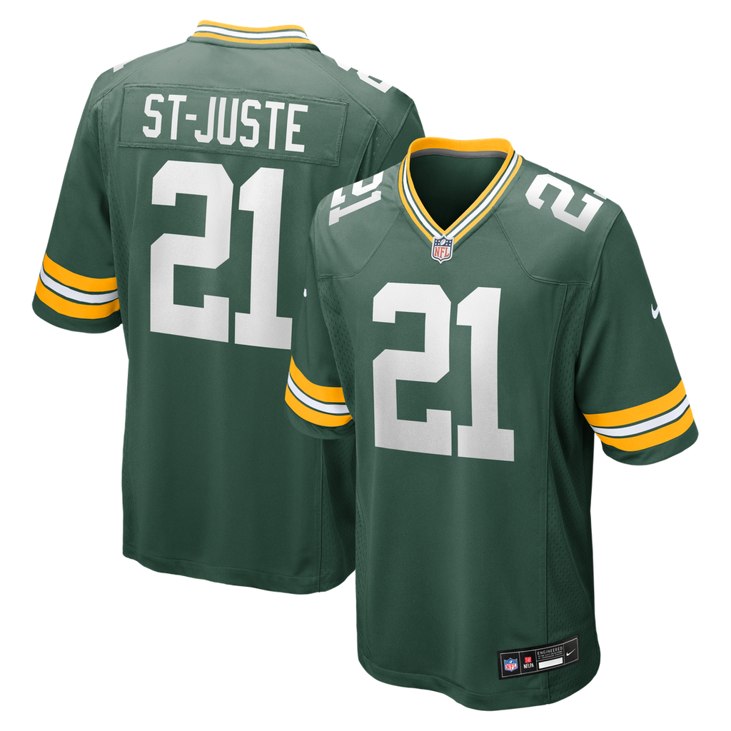 Benjamin St-Juste Green Bay Packers Nike Team Game Jersey - Green Official NFL Team Apparel Football Fan Gear