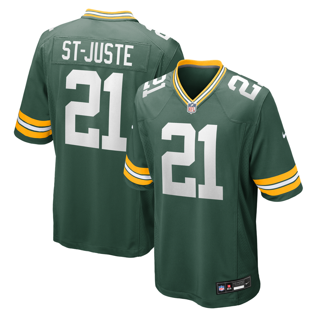 Benjamin St-Juste Green Bay Packers Nike Team Game Jersey - Green Official NFL Team Apparel Football Fan Gear