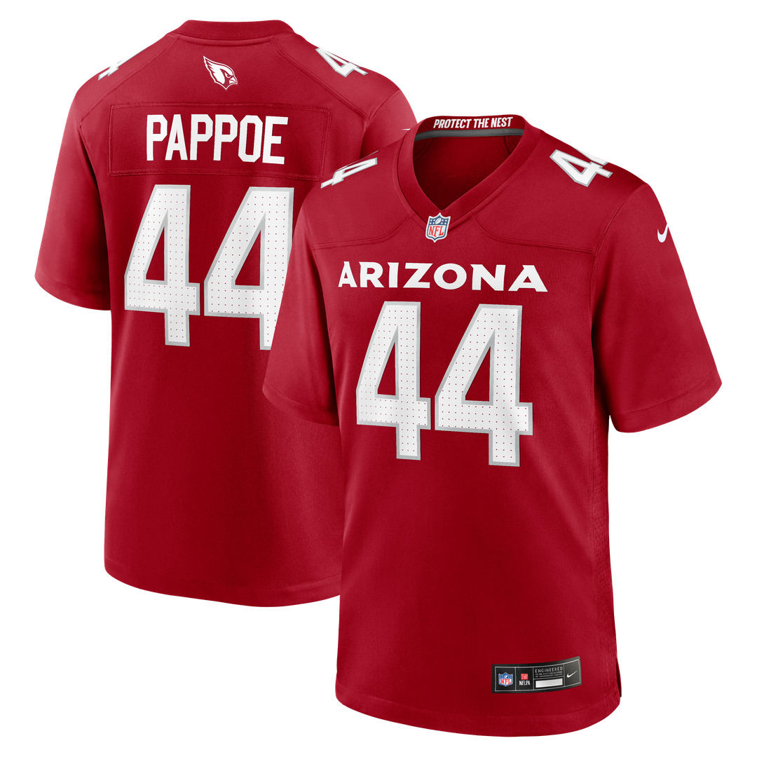 Owen Pappoe Arizona Cardinals Nike Team Game Jersey - Cardinal Official NFL Team Apparel Football Fan Gear