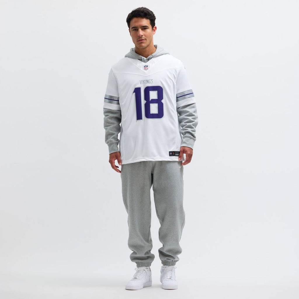 Justin Jefferson Minnesota Vikings Nike Alternate Vapor F.U.S.E. Limited Jersey - White Official NFL Team Apparel Football Fan Gear