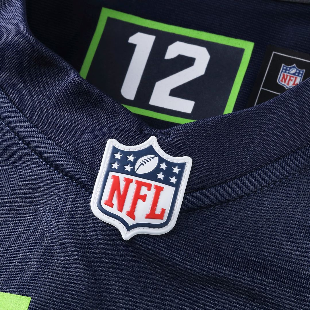 12s Seattle Seahawks Nike Team Game Jersey - College Navy Official NFL Team Apparel Football Fan Gear
