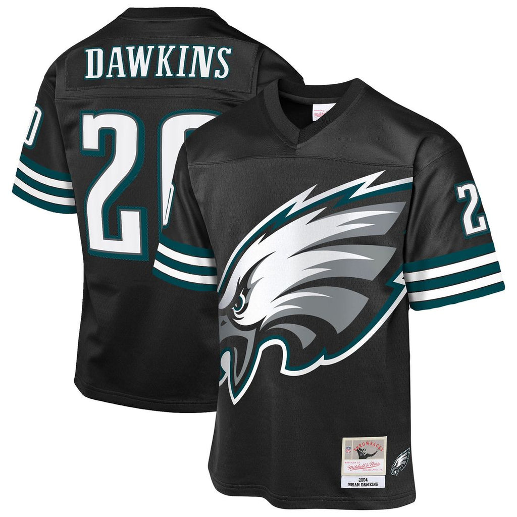 Brian Dawkins Philadelphia Eagles Mitchell & Ness Youth 2004 Throwback Fashion Jersey - Black Official NFL Team Apparel Football Fan Gear