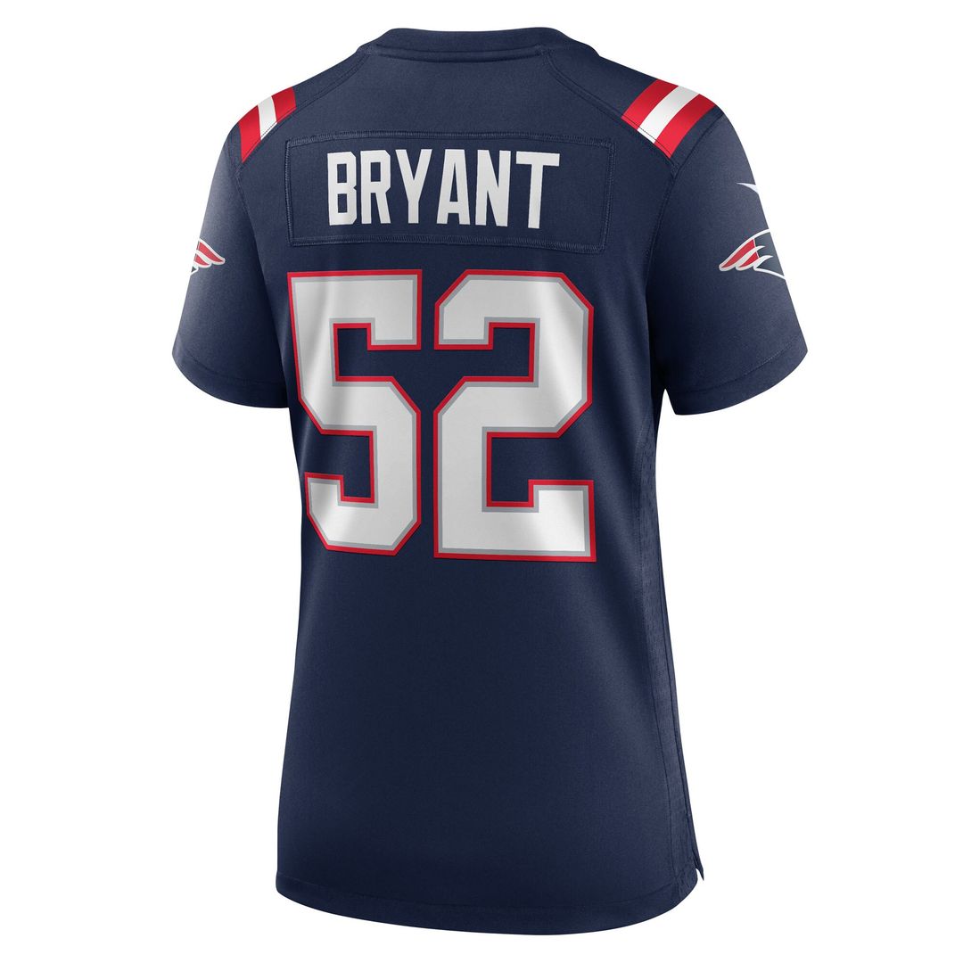 Marcus Bryant New England Patriots Nike Women's Team Game Jersey - Navy Official NFL Team Apparel Football Fan Gear