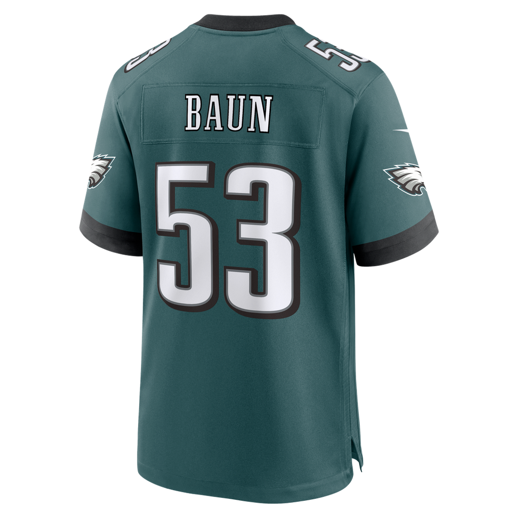Zack Baun Philadelphia Eagles Nike Team Game Jersey - Midnight Green Official NFL Team Apparel Football Fan Gear