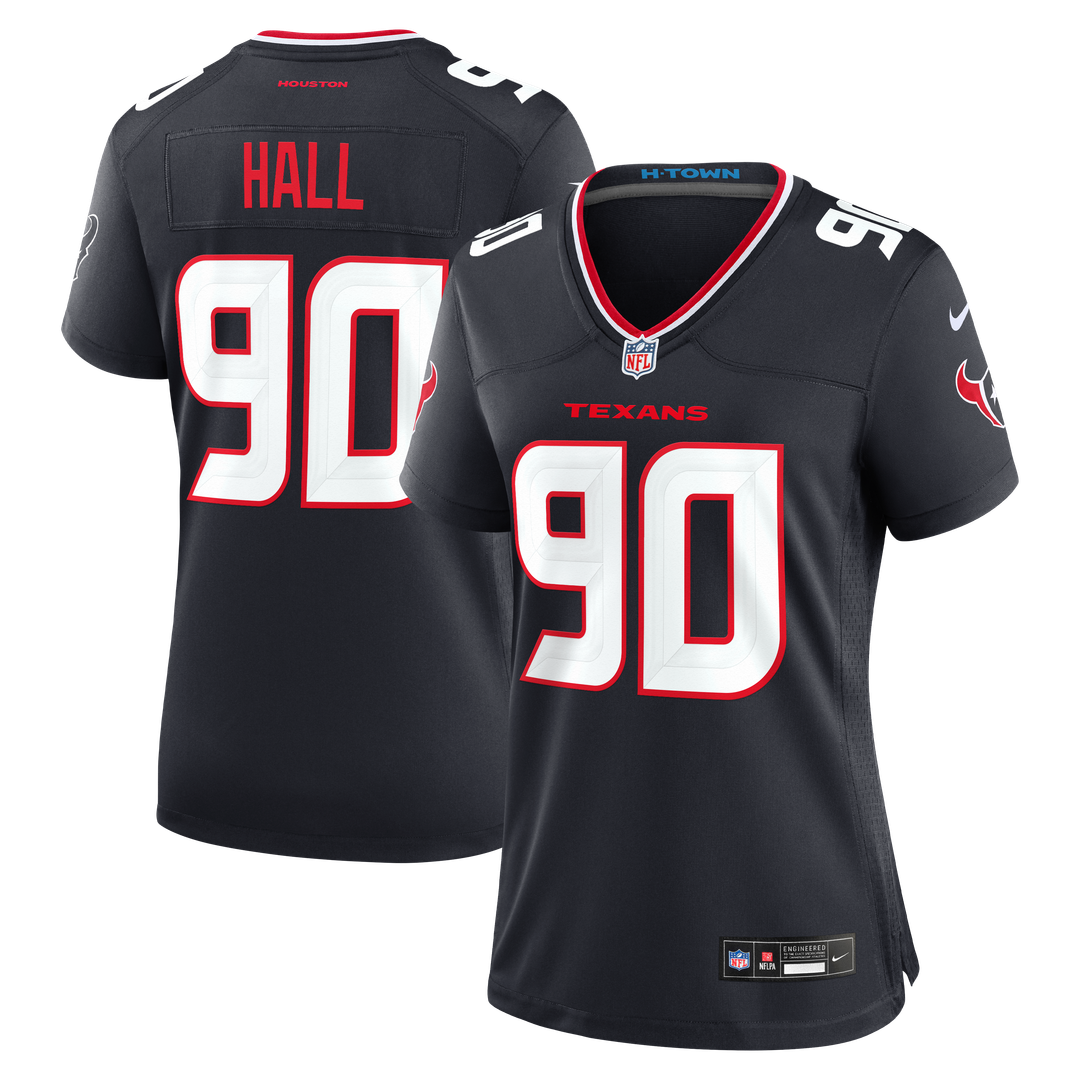 Logan Hall Houston Texans Nike Women's Team Game Jersey - Navy Official NFL Team Apparel Football Fan Gear