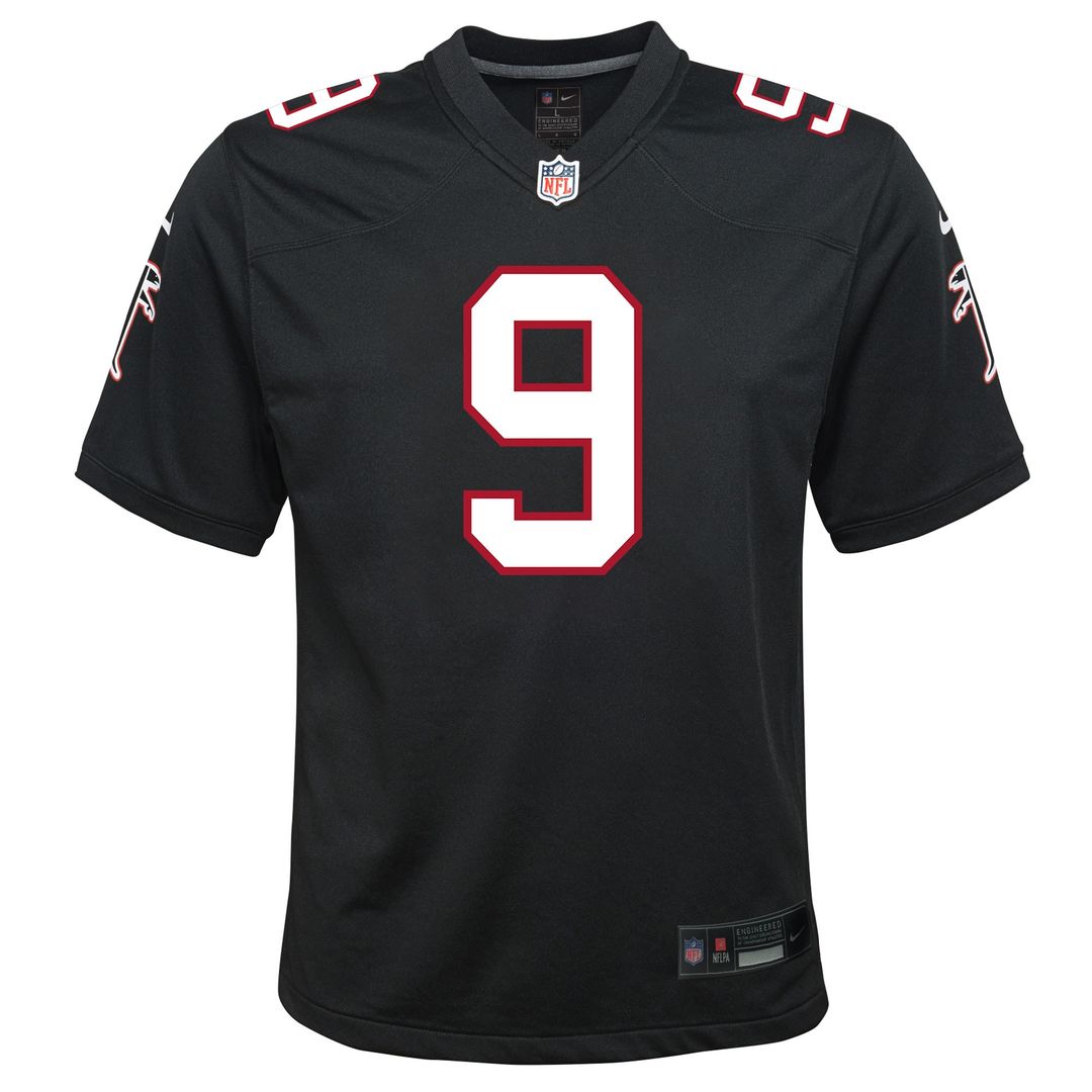 Michael Penix Jr. Atlanta Falcons Nike Youth Alternate Game Jersey - Black Official NFL Team Apparel Football Fan Gear