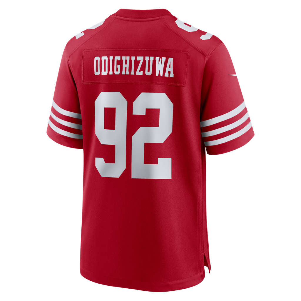 Osa Odighizuwa San Francisco 49ers Nike Team Game Jersey - Scarlet Official NFL Team Apparel Football Fan Gear
