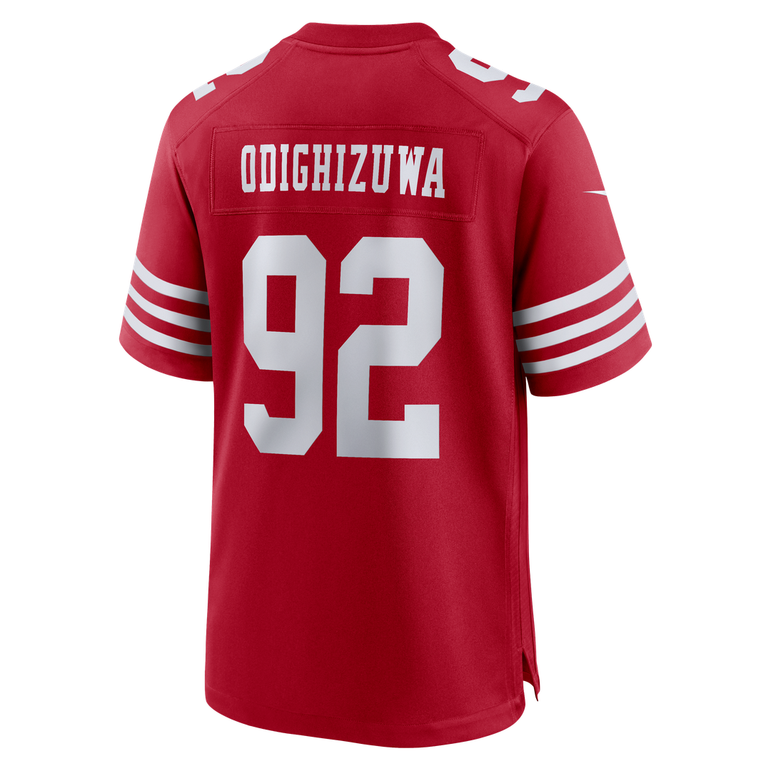 Osa Odighizuwa San Francisco 49ers Nike Team Game Jersey - Scarlet Official NFL Team Apparel Football Fan Gear