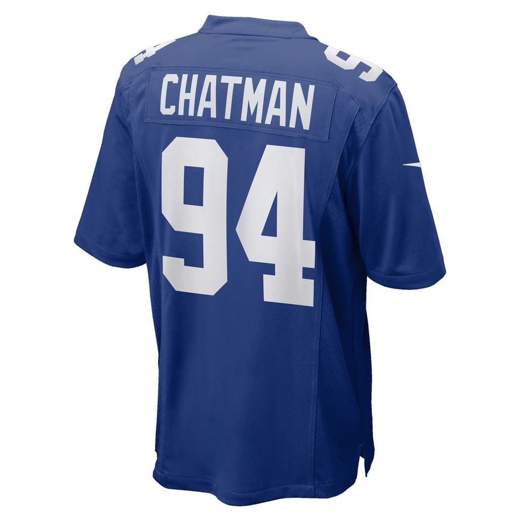 Elijah Chatman New York Giants Nike Team Game Jersey - Royal Official NFL Team Hat Football Fan Cap