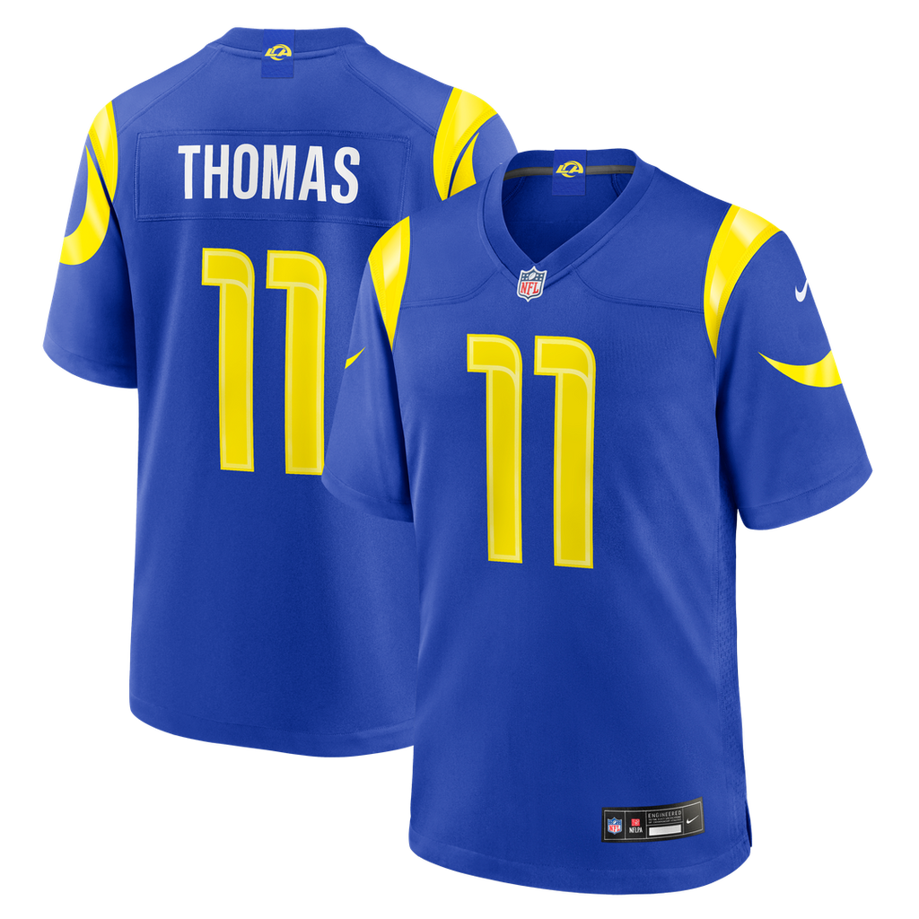 Keir Thomas Los Angeles Rams Nike Team Game Jersey - Royal Official NFL Team Apparel Football Fan Gear