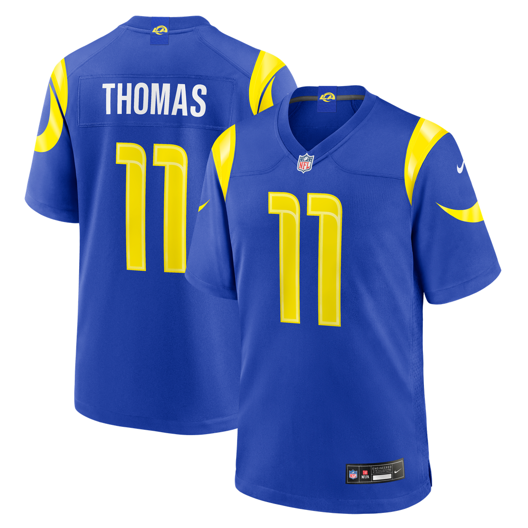 Keir Thomas Los Angeles Rams Nike Team Game Jersey - Royal Official NFL Team Apparel Football Fan Gear