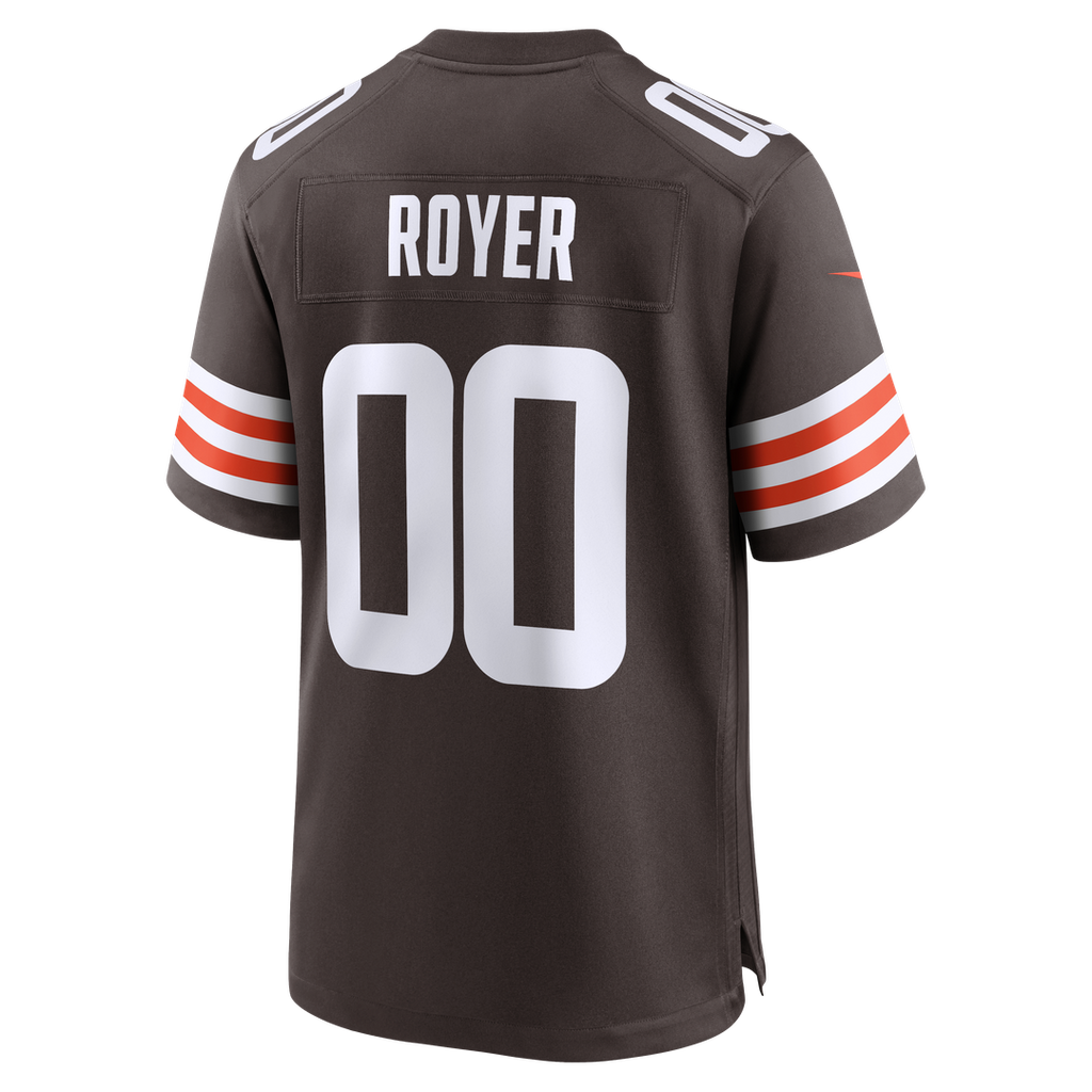 Joe Royer Cleveland Browns Nike Game Jersey - Brown Official NFL Team Apparel Football Fan Gear