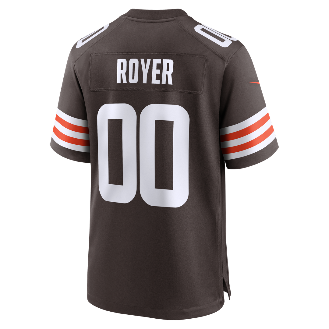 Joe Royer Cleveland Browns Nike Game Jersey - Brown Official NFL Team Apparel Football Fan Gear