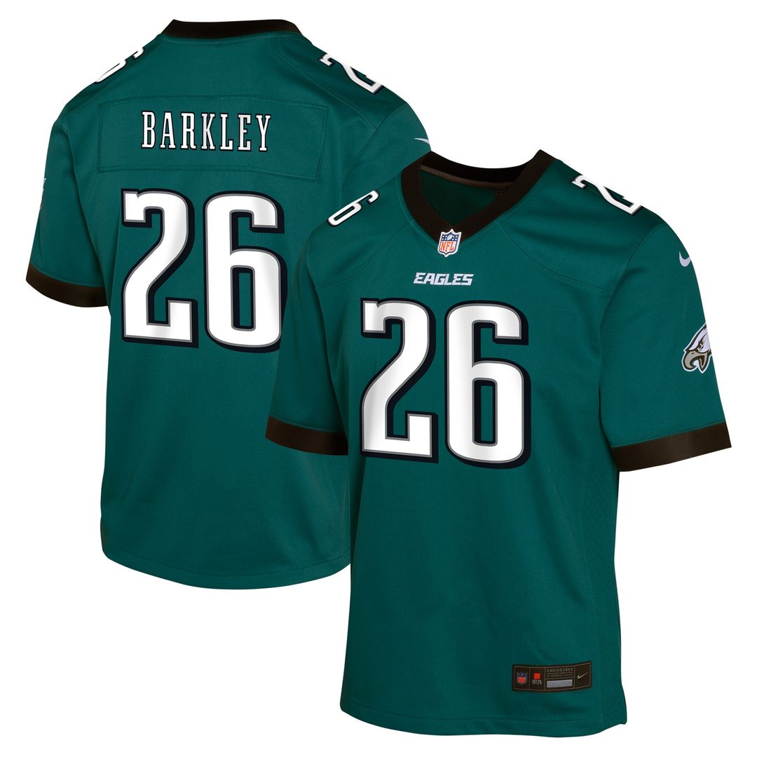 Saquon Barkley Philadelphia Eagles Nike Youth Game Jersey - Kelly Green Official NFL Team Apparel Football Fan Gear