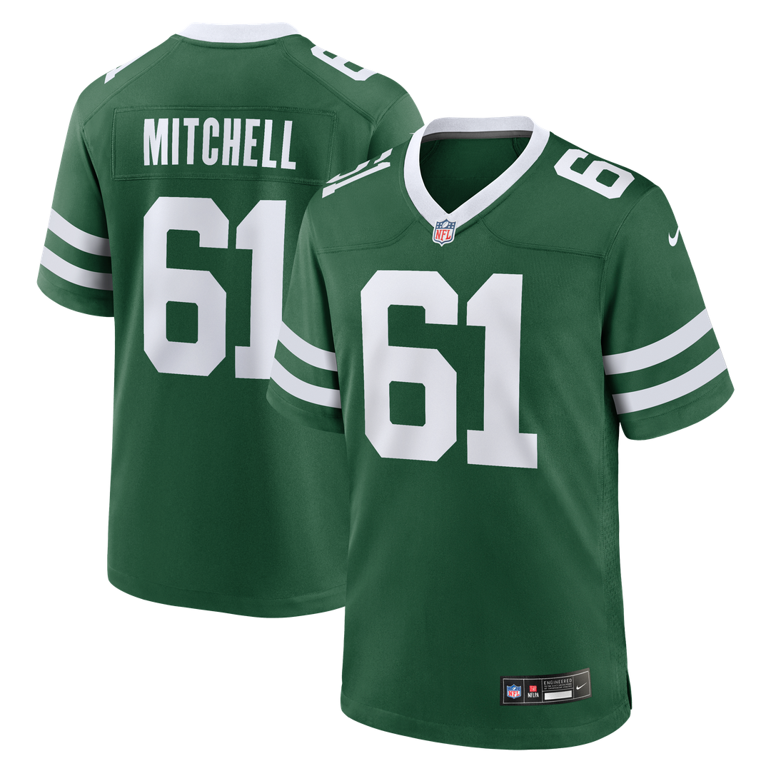 Max Mitchell New York Jets Nike Team Game Jersey - Legacy Green Official NFL Team Apparel Football Fan Gear