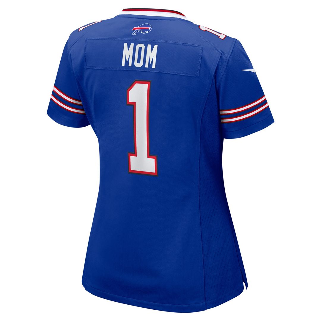 Number 1 Mom Buffalo Bills Nike Women's Game Jersey - Royal Official NFL Team Apparel Football Fan Gear