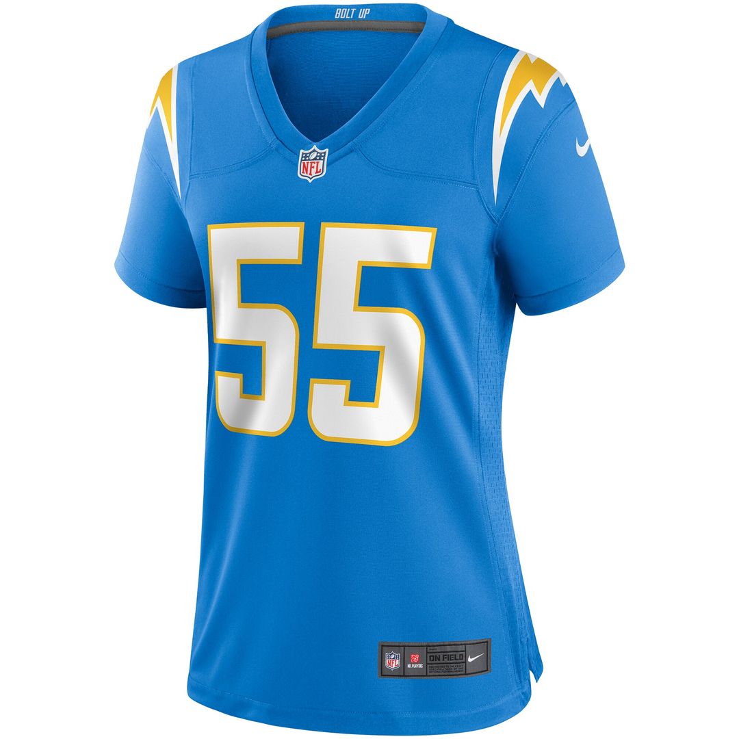 Junior Seau Los Angeles Chargers Nike Women's Game Retired Player Jersey - Powder Blue Official NFL Team Apparel Football Fan Gear