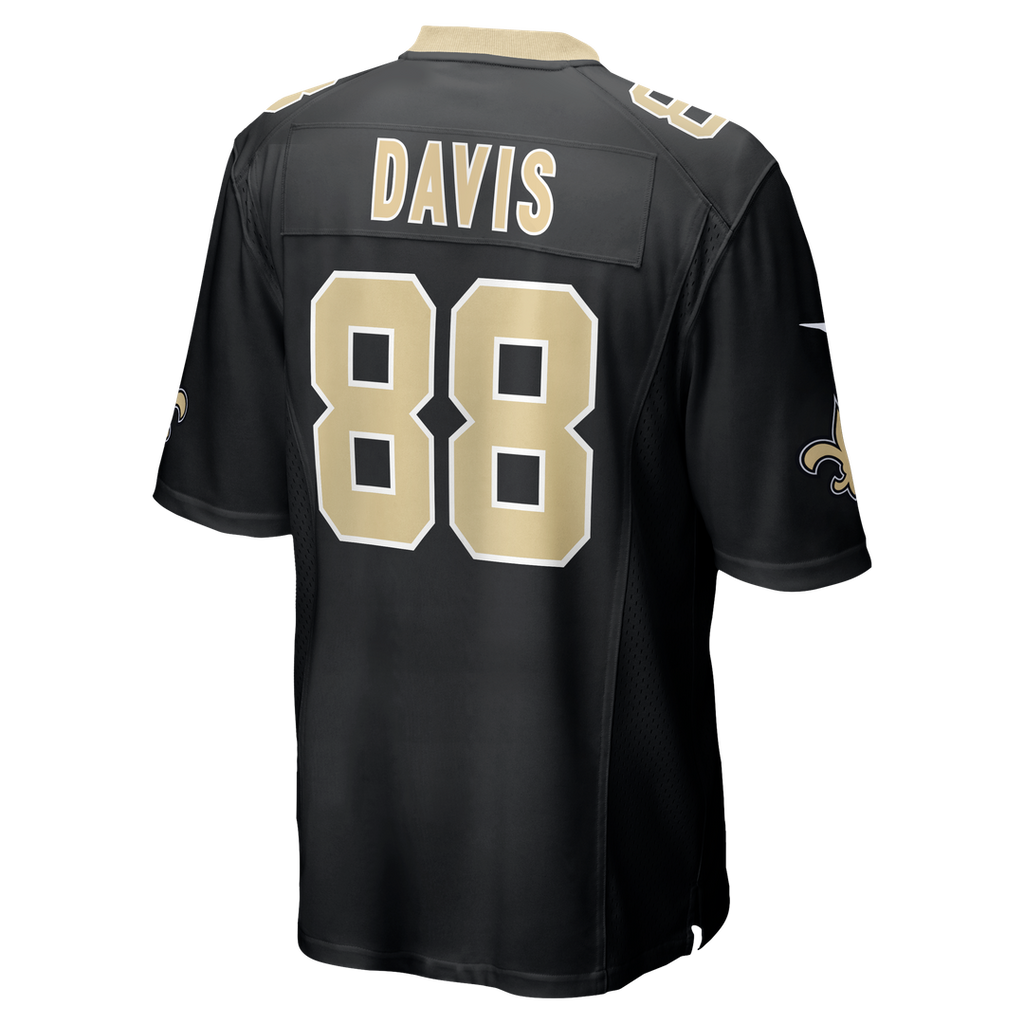 Shaquan Davis New Orleans Saints Nike Game Jersey - Black Official NFL Team Apparel Football Fan Gear